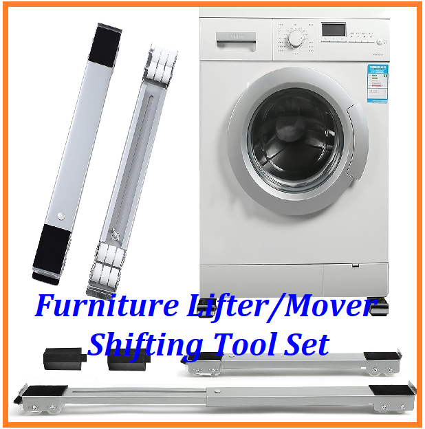 Heavy Load Furniture Lifter Mover Tool Moving Roller Wheel Set Easy Safe Shifting Slider Tools Washing Machines, Fridge Sofa Table Cupboard Wardrobes Adjustable Height Lifting Tools